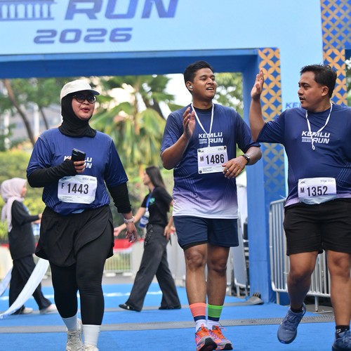 Race photo from KEMLU RUN 2026
