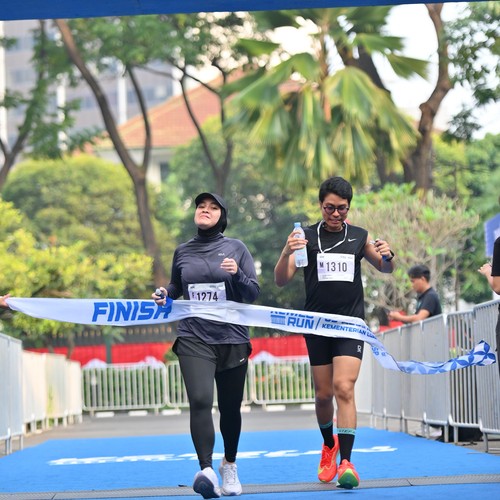 Race photo from KEMLU RUN 2026