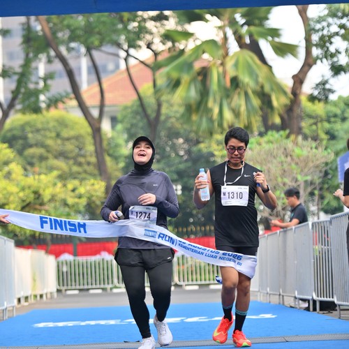 Race photo from KEMLU RUN 2026
