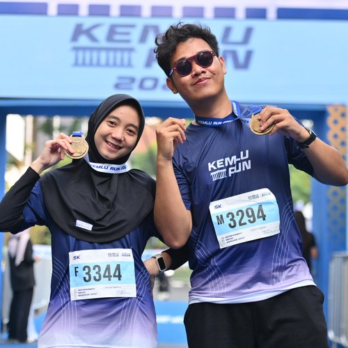 Race photo from KEMLU RUN 2026