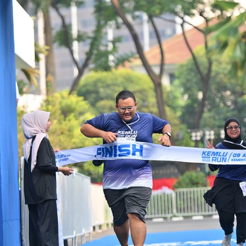 Race photo from KEMLU RUN 2026