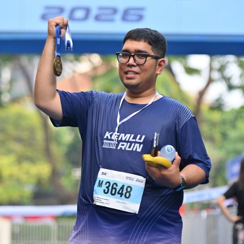 Race photo from KEMLU RUN 2026