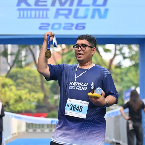 Race photo from KEMLU RUN 2026