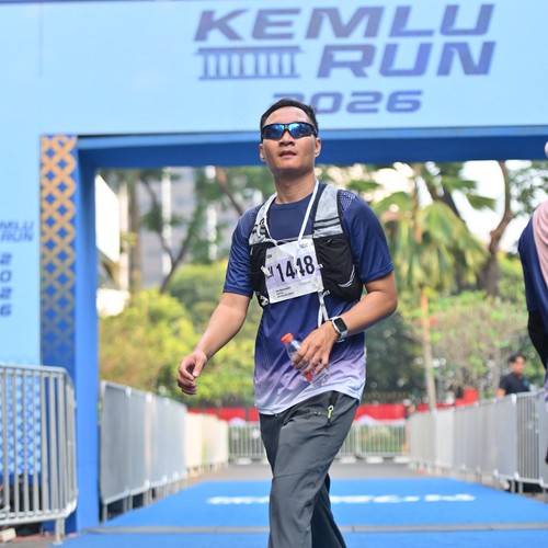 Race photo from KEMLU RUN 2026