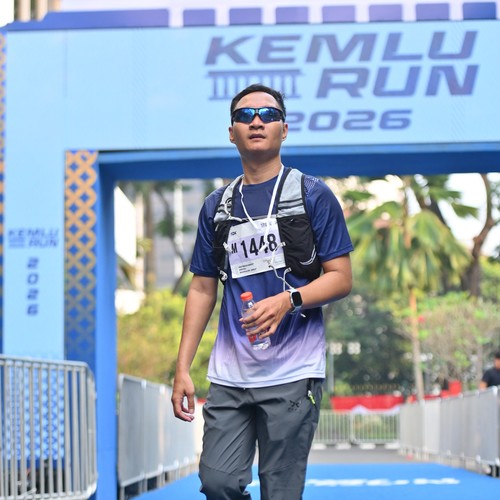 Race photo from KEMLU RUN 2026