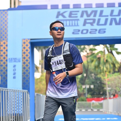 Race photo from KEMLU RUN 2026