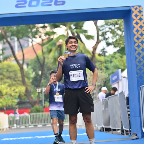 Race photo from KEMLU RUN 2026