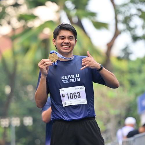 Race photo from KEMLU RUN 2026