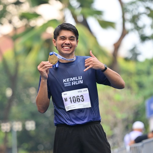 Race photo from KEMLU RUN 2026