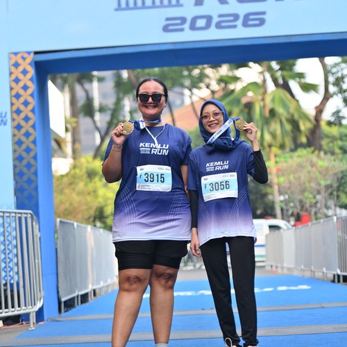 Race photo from KEMLU RUN 2026