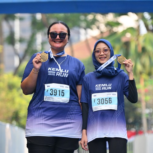 Race photo from KEMLU RUN 2026