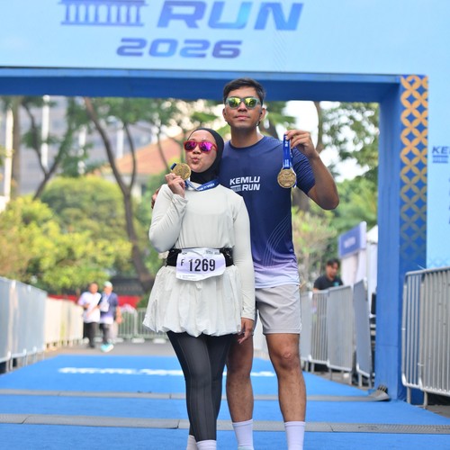 Race photo from KEMLU RUN 2026