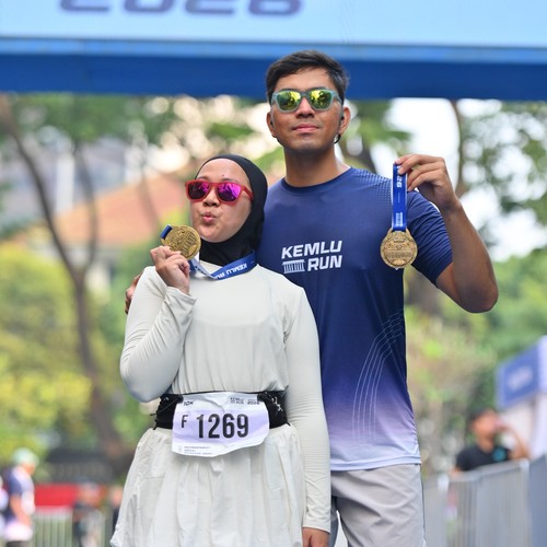 Race photo from KEMLU RUN 2026