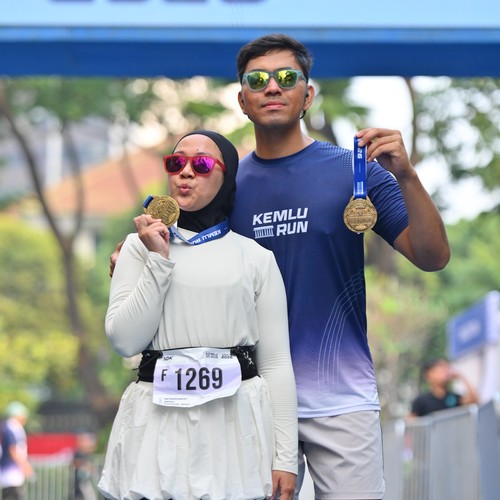 Race photo from KEMLU RUN 2026