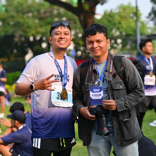 Race photo from KEMLU RUN 2026