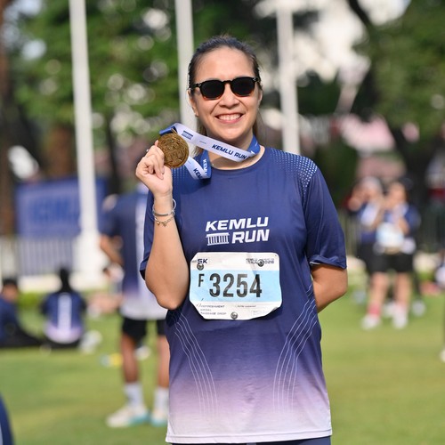 Race photo from KEMLU RUN 2026
