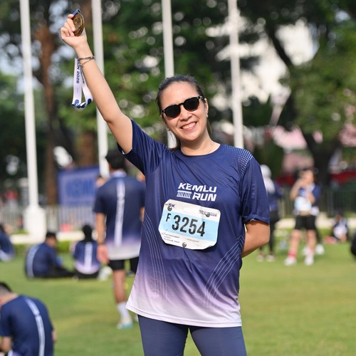 Race photo from KEMLU RUN 2026