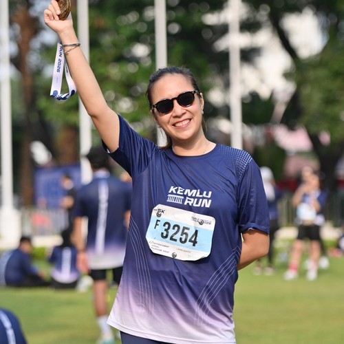 Race photo from KEMLU RUN 2026