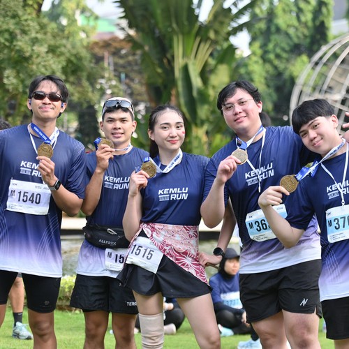 Race photo from KEMLU RUN 2026