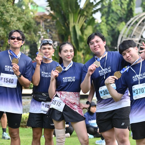 Race photo from KEMLU RUN 2026
