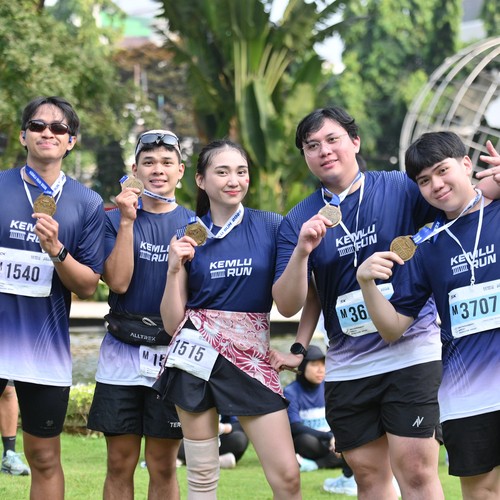 Race photo from KEMLU RUN 2026
