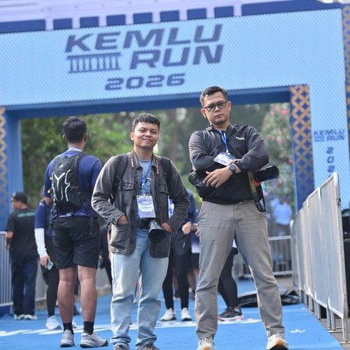 Race photo from KEMLU RUN 2026