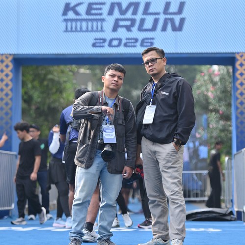 Race photo from KEMLU RUN 2026
