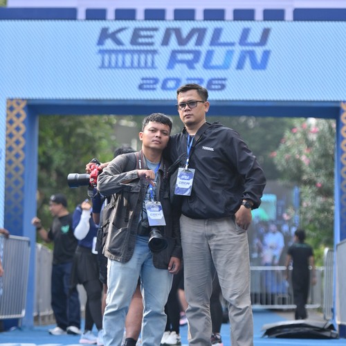 Race photo from KEMLU RUN 2026