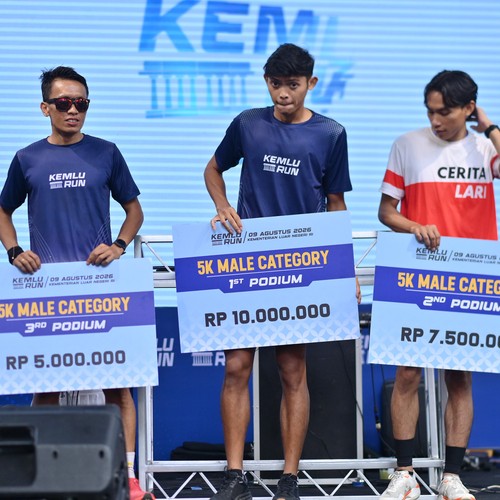 Race photo from KEMLU RUN 2026
