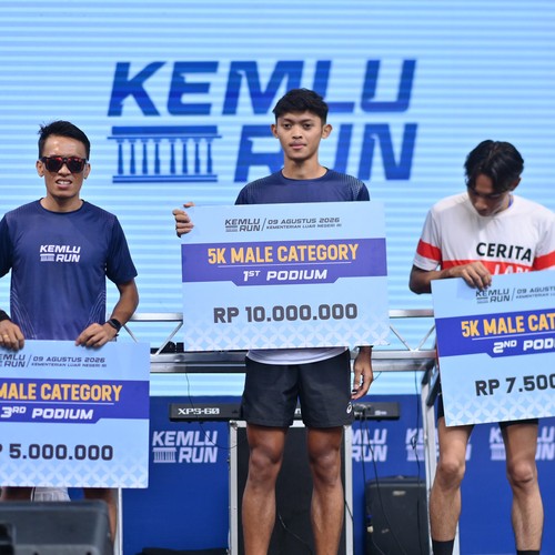 Race photo from KEMLU RUN 2026