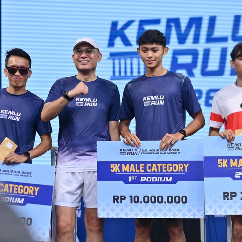 Race photo from KEMLU RUN 2026