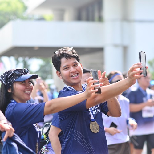 Race photo from KEMLU RUN 2026