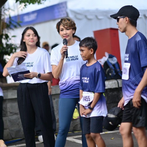 Race photo from KEMLU RUN 2026