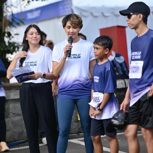 Race photo from KEMLU RUN 2026