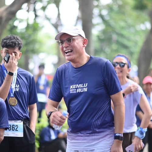Race photo from KEMLU RUN 2026