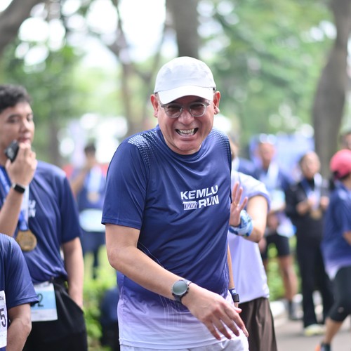 Race photo from KEMLU RUN 2026
