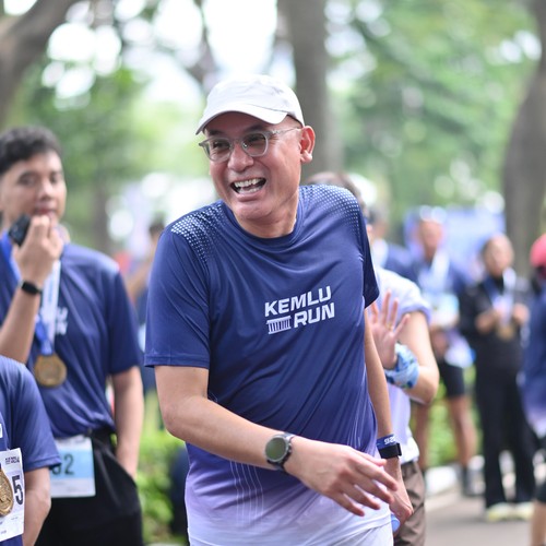 Race photo from KEMLU RUN 2026