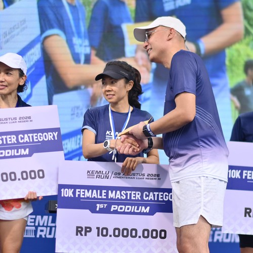 Race photo from KEMLU RUN 2026