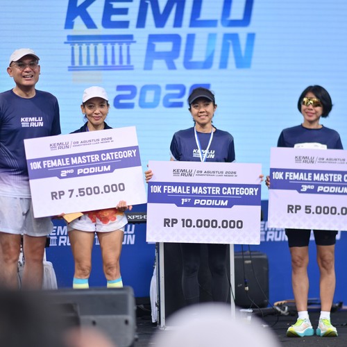 Race photo from KEMLU RUN 2026
