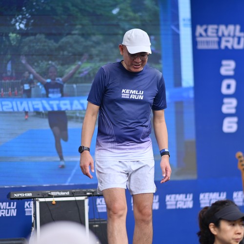 Race photo from KEMLU RUN 2026
