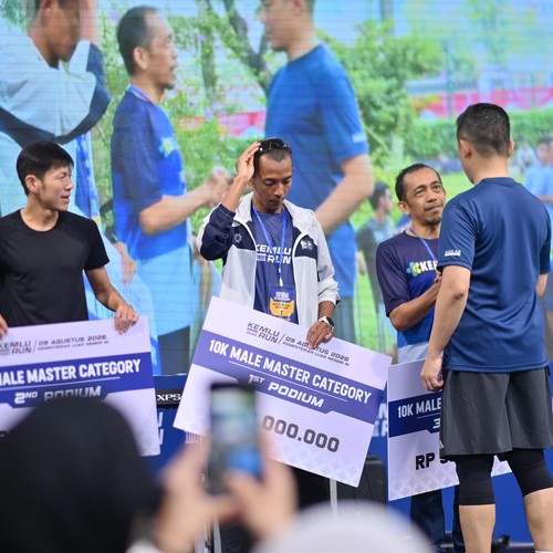 Race photo from KEMLU RUN 2026