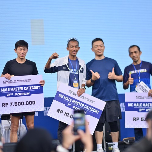 Race photo from KEMLU RUN 2026