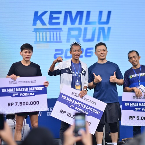 Race photo from KEMLU RUN 2026