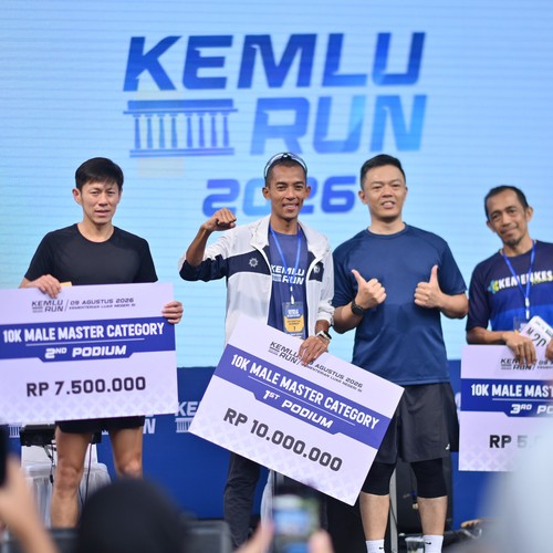 Race photo from KEMLU RUN 2026