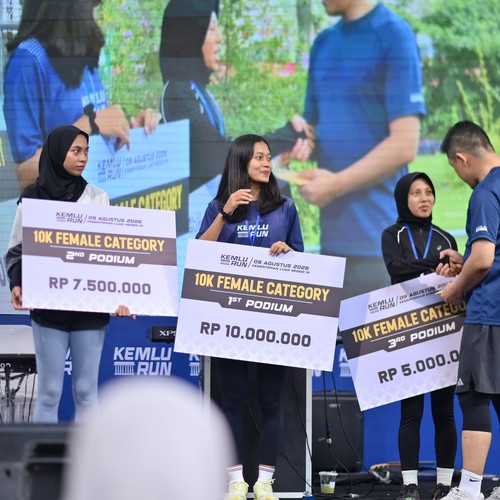 Race photo from KEMLU RUN 2026