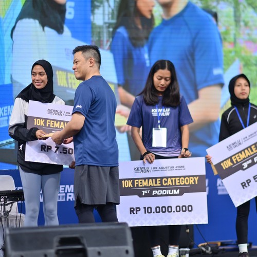 Race photo from KEMLU RUN 2026