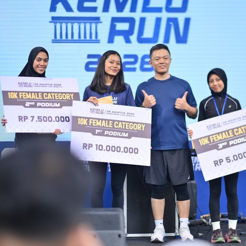 Race photo from KEMLU RUN 2026