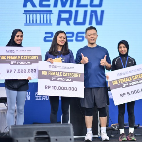 Race photo from KEMLU RUN 2026