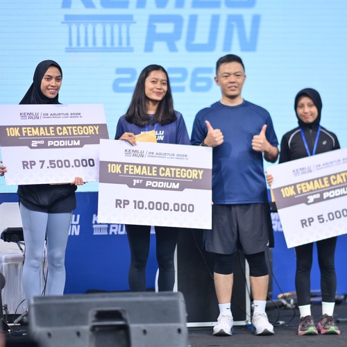 Race photo from KEMLU RUN 2026