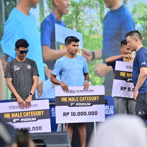 Race photo from KEMLU RUN 2026